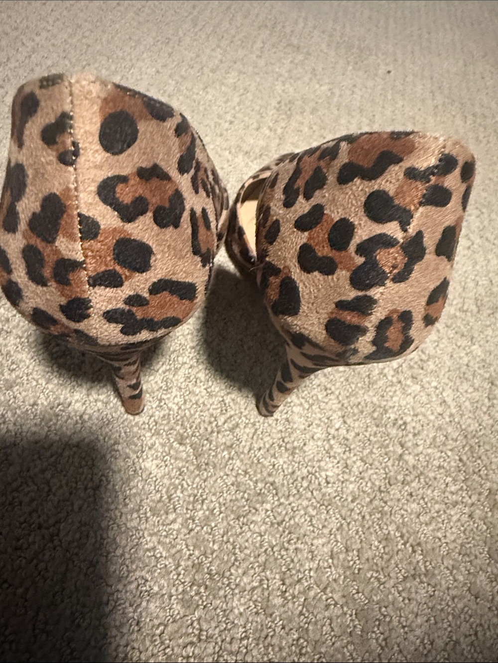 Dream Pairs Leopard Print Pointed Toe Pumps - Tan, Brown, Black - Picture 3 of 4